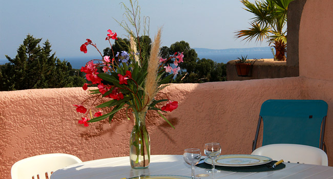 Terrasse vue mer